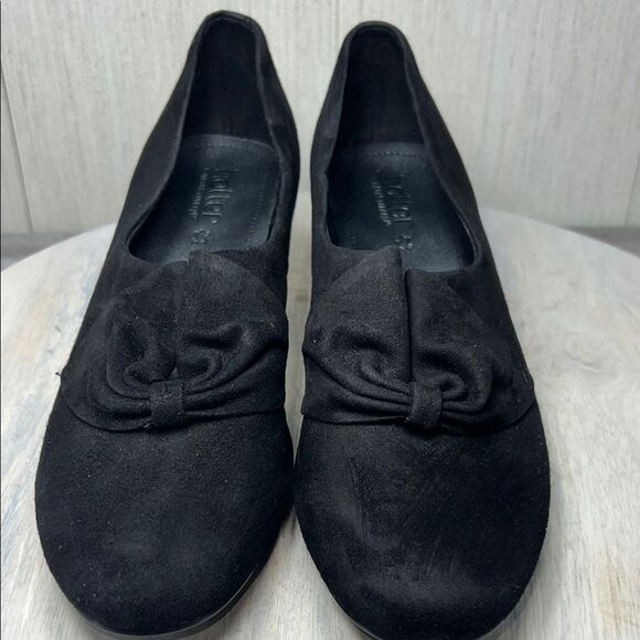 Hotter Black Loafers Sleek Slip-Ons - Picture 4 of 10